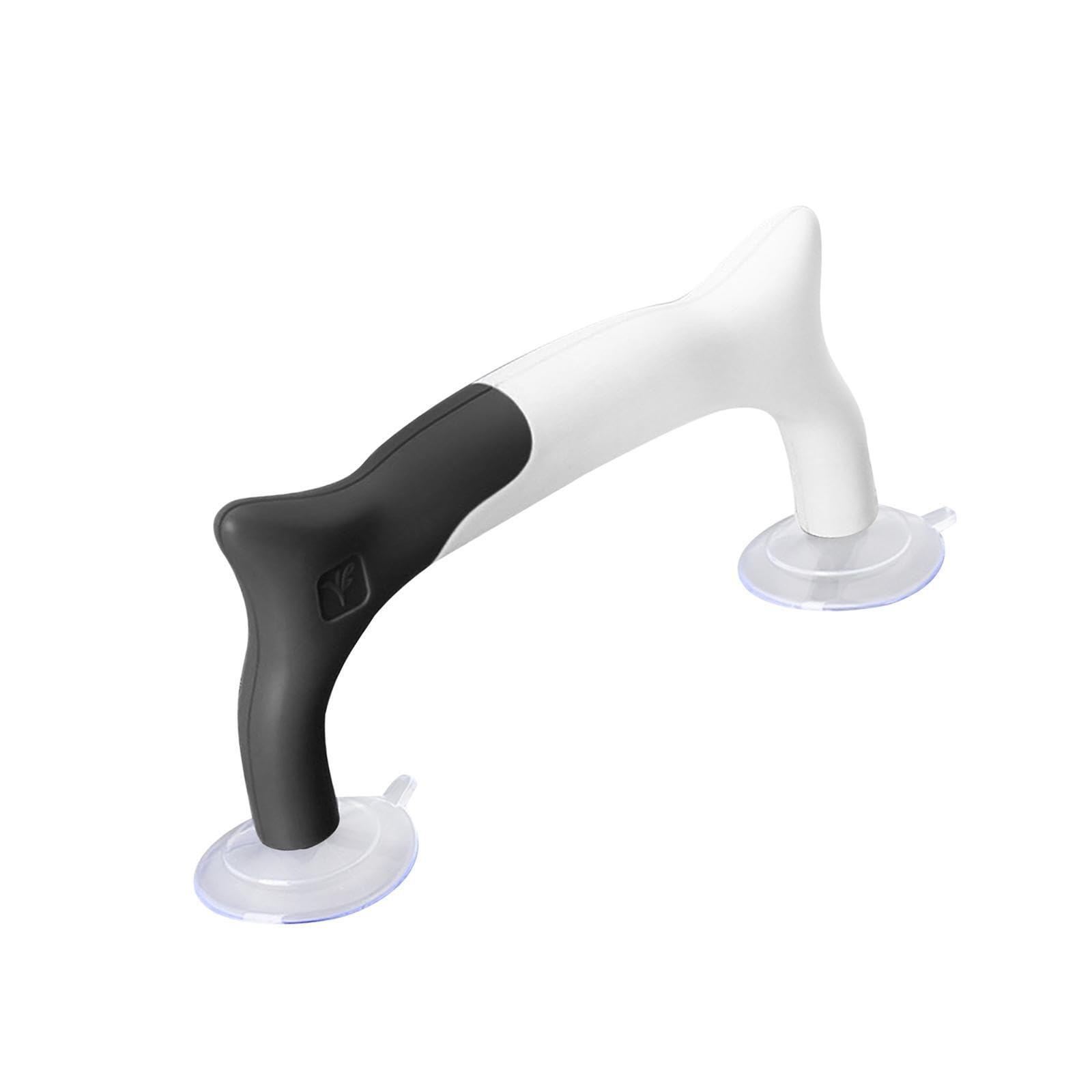 AMSLSIU Suction Sewing Handle With Suction Cups Ruler Handle Portable Tool Excellent For Quilting And Crafting Projects Stability Template Ruler DIY Sewing, Black White, 18x7.8cm