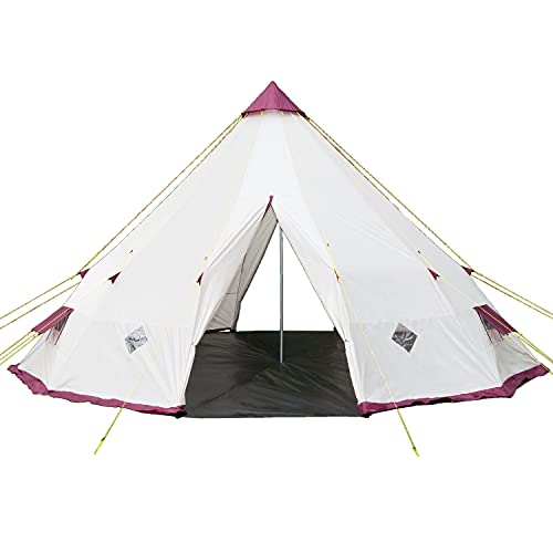 Skandika Tipii 300 Zelt Tienda de campaña, Unisex, Beige/Burdeos, 550 cm
