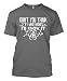 Don't You Think If I Were Wrong I'd Know It Men's T-shirt Tee (Large, CHARCOAL)