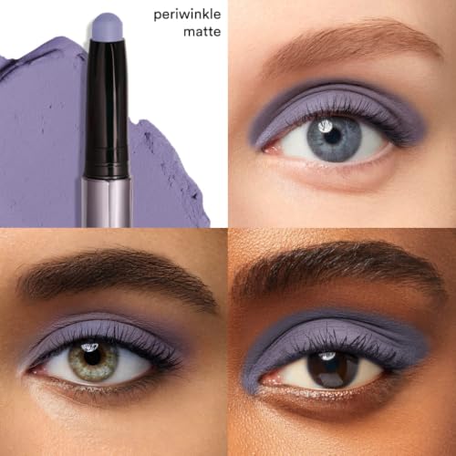 Image of Julep Eyeshadow 101 Cream-to-Powder Waterproof Eyeshadow Stick - Periwinkle Matte - Long-Lasting, Buildable, Crease-Proof, Cruelty Free, Matte Finish with Built-In Smudger