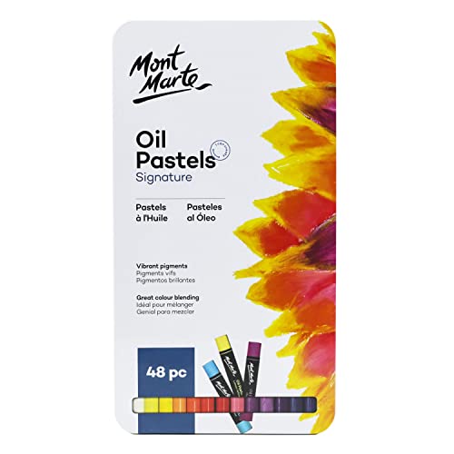 Mont Marte MMPT00XX Oil Pastels In Tin Box Signature 48Pc thumb #6
