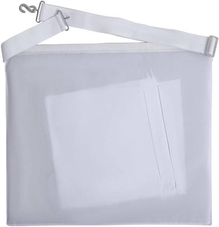 Bricks Masons Entered Apprentice Blue Lodge Apron - White