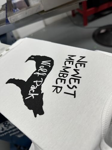 Ink Trendz Baby Announcement Onesie Member of Wolfpack Cotton Infant Baby Bodysuit3