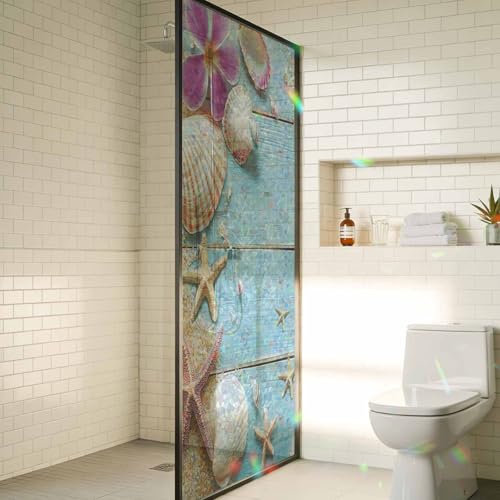 Vinilo decorativo para ventana 17.7x78.7 in Turquesa miniatura 4