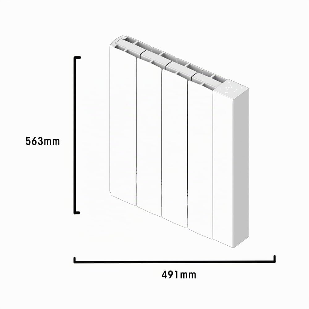 Radiateur électrique connecté Wi-Fi cœur de chauffe en céramique HEATZY GLOW 1000w