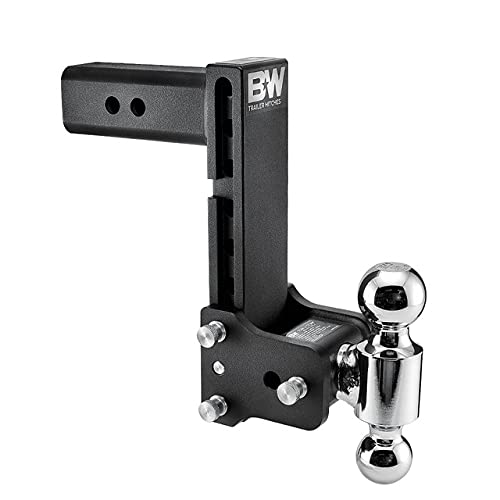 B&W Trailer Hitches Tow & Stow - Fits 2.5 Receiver, Dual Ball (2 x 2-5 16 ), 8.5 Drop, 14,500 GTW - TS20043B