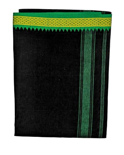 Image of Men's Cotton Dhoti | Traditional South Indian Mundu | Soft Vesti for Men | Daily & Festive Wear | 2 mtr