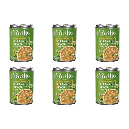 Image of Pacific Foods, Soup Chicken Noodle Organic, 16.1 Ounce (Pack of 6)