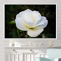 Framed Canvas Wall Art Flora Snapshot Closeup Dark Expressive Farmhouse/Country Floral Multicolor Photography Realism Single - 16x24 inches