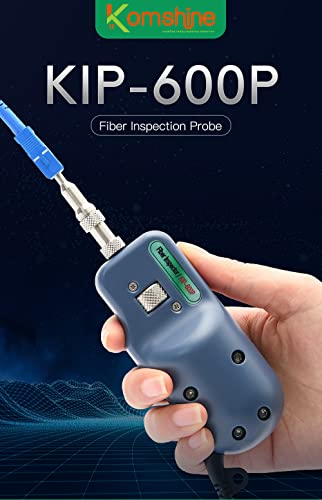 Image of Fiber Microscope Inspection Probe 400 Times KIP-600P w / 4 UPC Tips SC /FC /ST /LC + USB Port Used with Window PC or Komshine OTDR Optical Fiber Probe Cleaning Tools