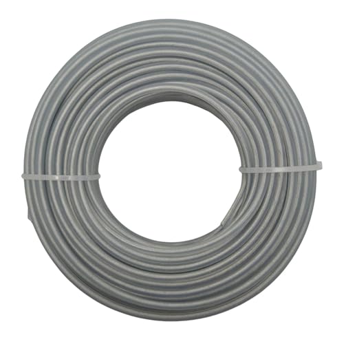 Accesorios universales para cortacésped: hilo de nylon con alambre de acero de 3 mm x 15 m, cuerda para máquina de poda miniatura 5