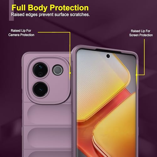 Image of Zapcase Back Case Cover for Poco M7 Pro 5G | Compatible for Poco M7 Pro 5G Back Cover | Liquid Silicon Magic Case with Camera Protection | Lavender