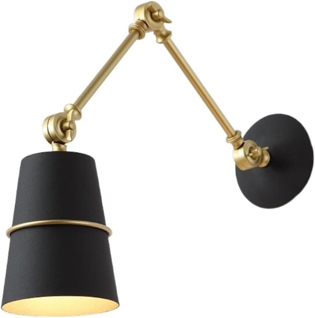 ASerZenith Iron Swing Long Arm Wall Light Living Room Beside Lamp Modern Wall Lights Sconce