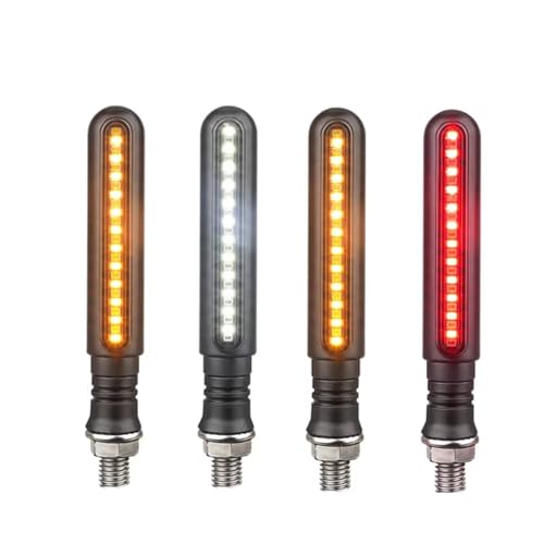 Indicateurs directionnels feux de stop moto pour trajets de nuit
