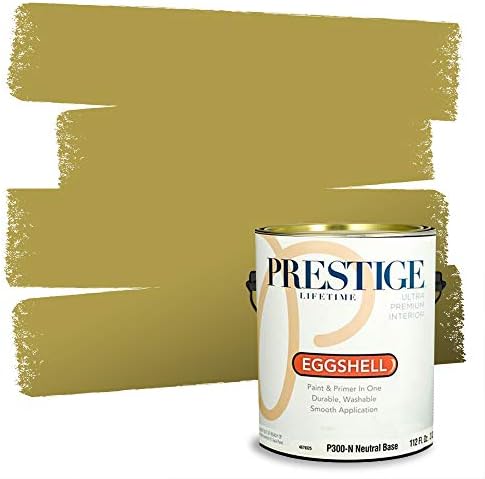 PRESTIGE Paints Interior Paint and Primer In One, 1-Gallon, Eggsh...