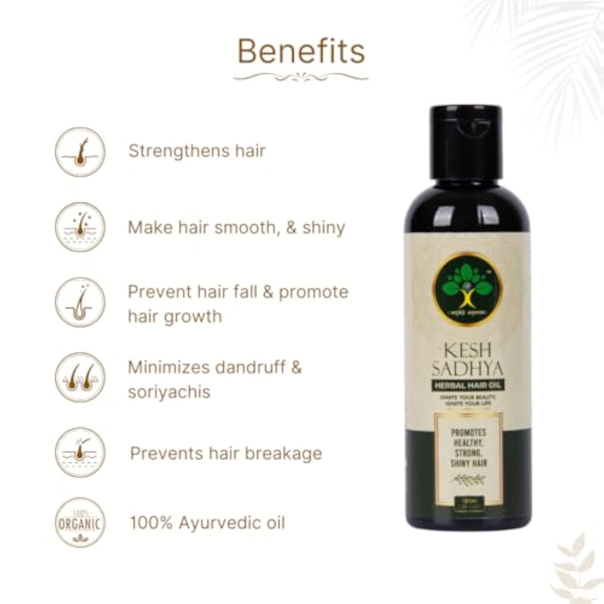 Kesh Ayurvedic Hair Oil for Hair Growth, 100ml