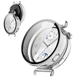 【フルカバー保護】BOOLINN For Huawei Watch GT6/GT6 Pro カバー 41mm 46mm 対応 huawei watch gt6 41mm 超薄型 PC+ガラス素材 高透過率 高耐久 防塵・防傷 装着簡単 脱落しやすい 耐衝撃 ケース(シルバー)