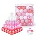 STARBOLO Ball Pit Balls for Toddlers with Storage Bag - Non-Toxic BPA Free Phthalate Free Crush Proof Plastic Toy Balls, Children's Pool Water Toys, Ball Pit Play Tent, Christmas Decoration.