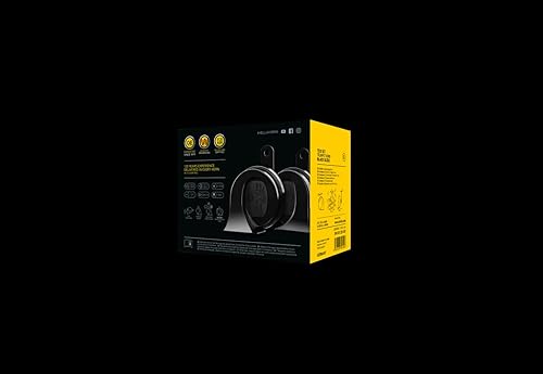 Vista 57 de HELLA 011225851 Kit de bocina de trompeta BX negra de 12 V (Vw)