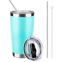 MEZMUT Gobelet à Café De 591 Ml Avec Couvercle Et Paille - Tasse De