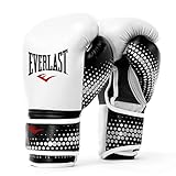 Everlast Guantes de entrenamiento de boxeo Spark (14 onzas), color blanco