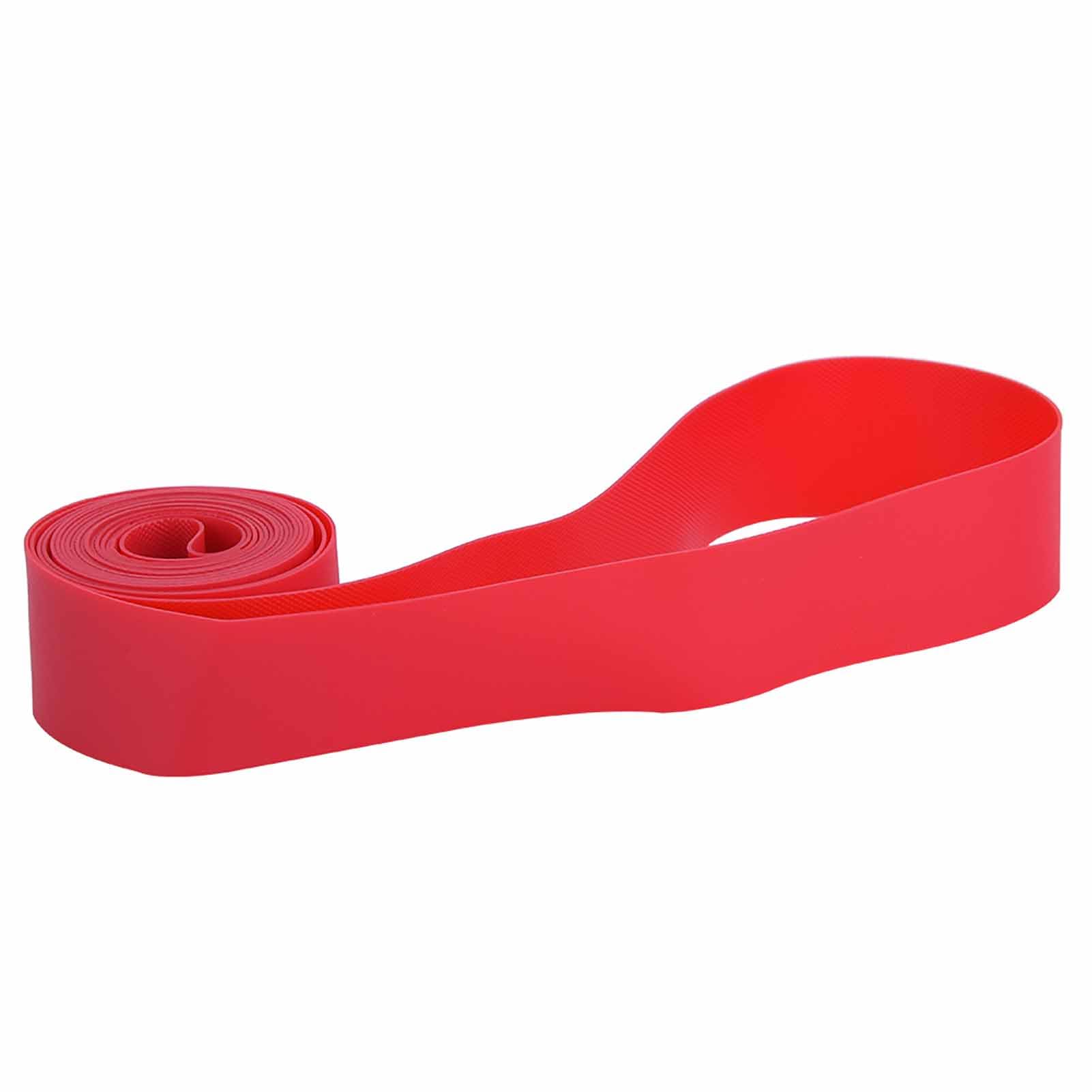Bike Wheel Rim Tape, 2PCS PVC Bike Tire Liner Anti Puncture Bicycle Rim Tape Mountain Bike Tyre Protector Strip, Red