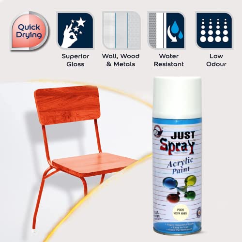 Image of Transperent Clear Gloss Finish Acrylic Multipurpose Spray Paint | DIY, Quick Drying Good finish for Metal, Wood, and Walls 400ml