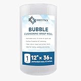 Confezione da 6 rotoli di pluriball da 30,5 cm x 9,5 m, grande rotolo di plastica per imballaggi per scatole e forniture di spedizione, forniture per lo spostamento, perforato ogni 30,5 cm