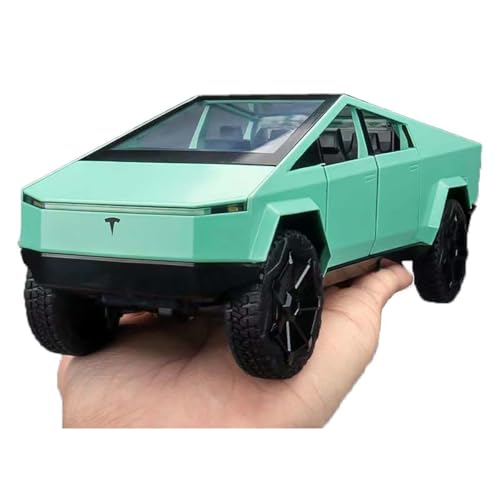 Image of Mashes Tesla Cyber Truck Model Car Exclusive Alloy Metal Pull Back Die-cast Car Diecast Metal Toy car with Openable Doors & Light Music Best Gifts Toys Kids【Colors as Per Stock】(Tesla CyberTruck 1:32)