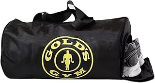 M Stay Fit® Gold Large Unisex Sports Duffle Bag with Shoe Pocket