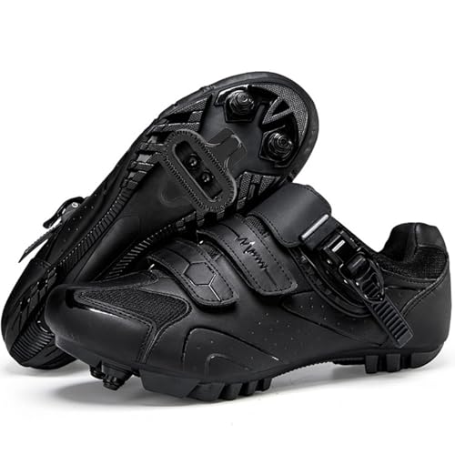 MTB Cycling Shoes for Mens Breathable Mountain Bike Shoes Compatible with 2-Bolts SPD Cleats Road Bike Breathable for Indoor Outdoor