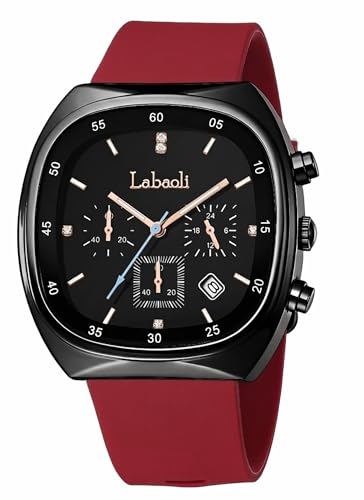 Image of Quadra 5681 Chronograph Watch for Women with Fashion-Led Dial Design, Silicone Strap Comfort, Luminous Hands & Date Display I Ladies & Girls | Casual, College, Everyday & Gifting