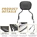 Dasen Detachable Sissy Bar Compatible with Harley Touring, Passenger Backrest Quick-Release Fit Touring Road Glide Street Glide Electra Glide Road King 2009-2025 Black