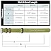 Ritche Christmas Gift 20 mm Army Green Military Ballistic Nylon Strap with Heavy Buckle Bands for Omega x Swatch Moonswatch Compatible With Timex Weekender Watch Band, White Elephant Gifts, Stocking Stuffers for Men