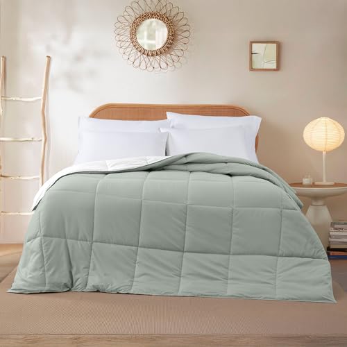 Image of Modern Threads Down Alternative Reversible Comforter White /Gray California King