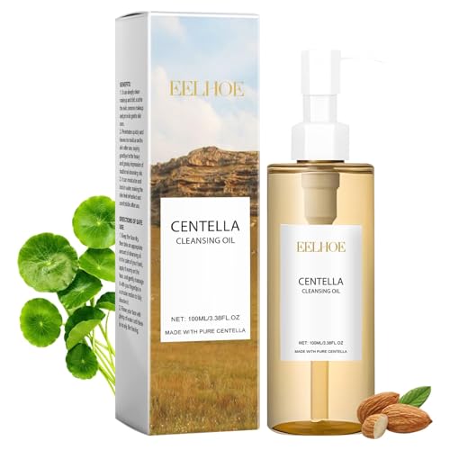 100 ml Centella Cleansing Oil, Aceite de Limpieza Profunda, Suave Aceite Limpiador, Doble Limpieza Facial Cleansing Oil, Limpiar los Poros Profundos y Desmaquillar