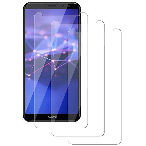 PUUDUU Cristal Templado para Huawei Mate 10 Lite, [3 Piezas] Película Protectora de Vidrio Templado de Cobertura Completa Curvada 9H, Resistente a Los Arañazos, Sin Burbujas, Huawei Mate 10 Lite