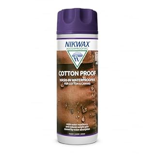 NIKWAX COTTON PROOF Wash-in Waterproofing for Cotton Fabric, Polycotton & Canvas Clothing, Tents and Equipment. Adds Water Repellency & Revives Breathability (300ml)