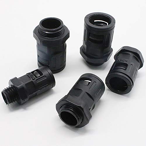 Wire & Cable Connectors 10PCS/Lot AD10 AD13 AD15.8 AD18.5 AD21.2 AD25 AD28.5 AD34.5 Plastic Corrugated Pipe Joint. Cable Gland - (Color: AD34 PG29)
