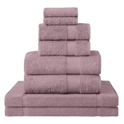 XFZJCHAP Badezimmerhandtuch aus Baumwolle, schnell trocknendes Badetuch, quadratisches Handtuch, Badematte, 8er-Set