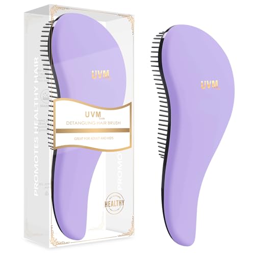 UVM Tools Detangler Hair Brush, Detangling Hairbrush for Women Girls and Kids, glide the Detangle Brush for Wet Fine, Curly