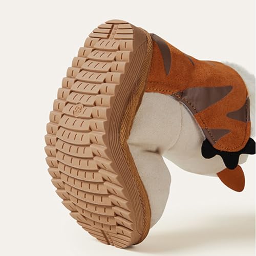 IWIHMIV Toddler Winter Shoes Mid Calf Boots With Side Zipper Snow Boots Cotton Shoes for Boys And Girls Warm Thick Cotton Boots4