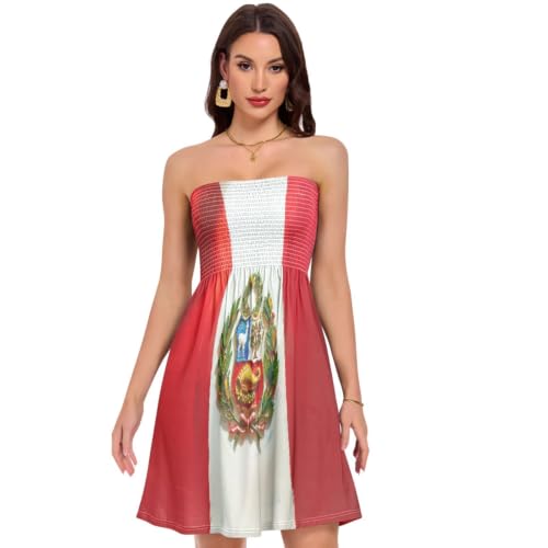 Robe d'été drapeau Pérou GuoChe de la maison aux rendez-vous