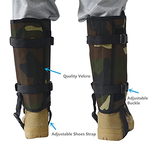 Snake Gaiter for Men Waterproof Snake Guards for Legs Men, Camo Snake