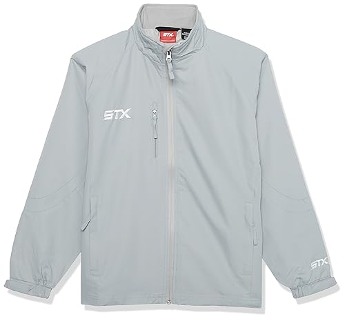 STX Apparel Team Warm Up Jacket, Junior, Large, Grey