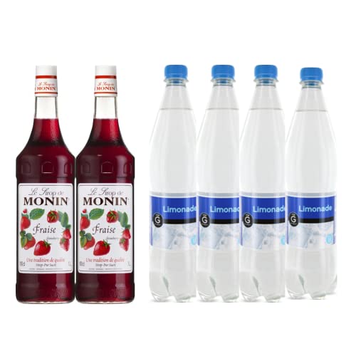 Set de almíbar y limonada: Almíbar - Fresa (2x1L) - Limonada Gilbert (4x1L)