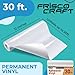 Frisco Craft Glossy White Permanent Vinyl - White Vinyl Roll - Permanent Outdoor, Water & Weather-Resistant with Siliconized Backing - Adhesive, Glossy (12