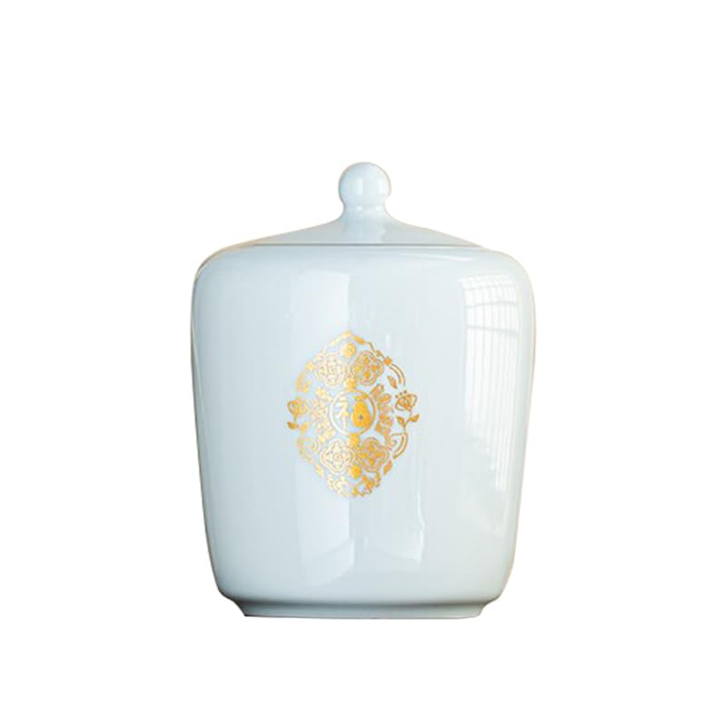 Pojemnik na herbatę, zestaw do herbaty ceramiczna puszka na herbatę chińska puszka na herbatę czarna herbata zielona herbata biała herbata Pu'er puszka do przechowywania herbaty słoik do przechowywani