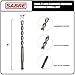 Sabre Tools 10-Pack 3/8 Inch x 6 Inch SDS Plus Rotary Hammer Drill Bits, Carbide Tipped for Brick, Stone and Concrete (3/8” x 4