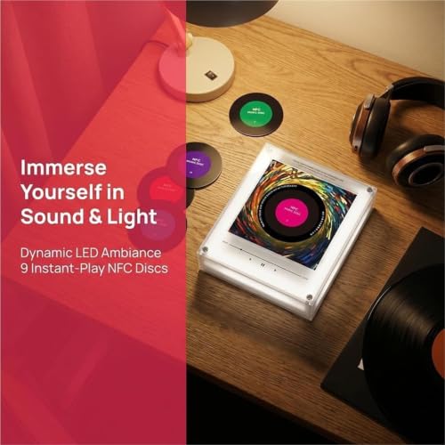 Imanes de nevera retro con música vinilo programable NFC 128MB 10 uds 6